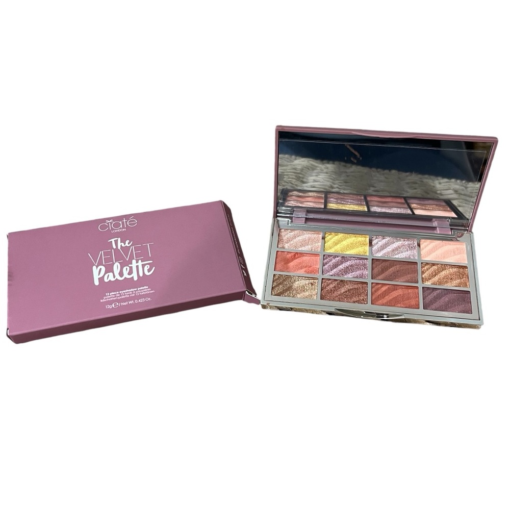 Ciate London THE VELVET PALETTE 12 Piece Eyeshadow NEW UNOPENED IN BOX Metallics